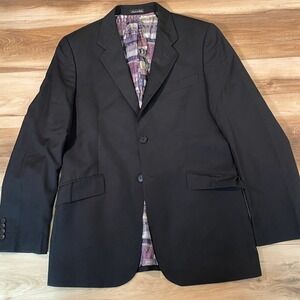 PS Paul Smith Mens Wool Blazer Mens 40 Sport Jacket Black Made in Italy